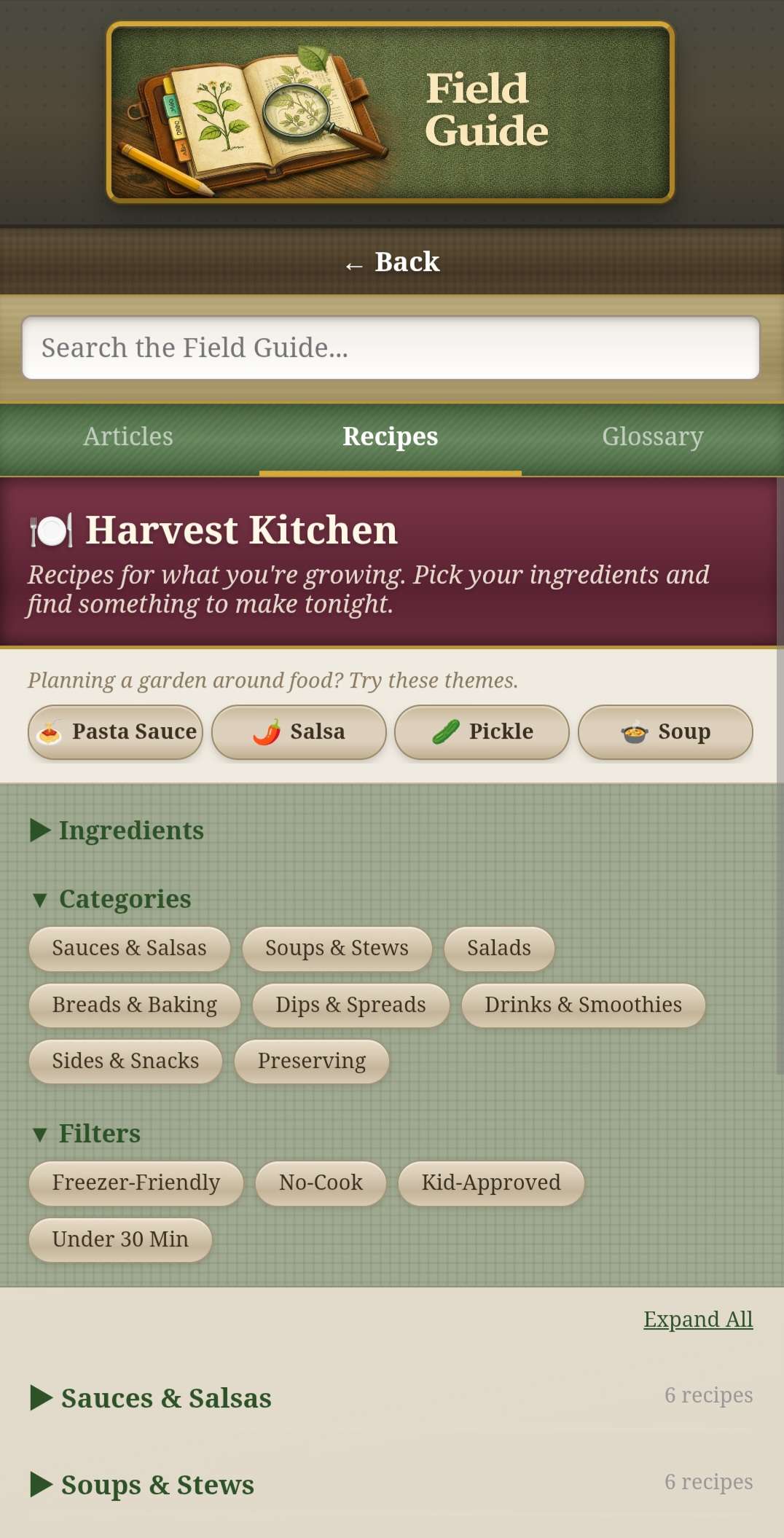 Harvest Kitchen recipes